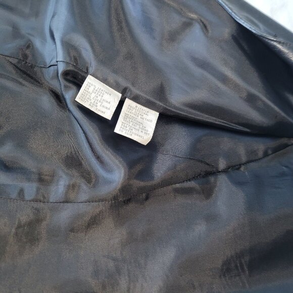 Nine West Short Black Leather BlazerJacket- Size10 - Picture 7 of 8